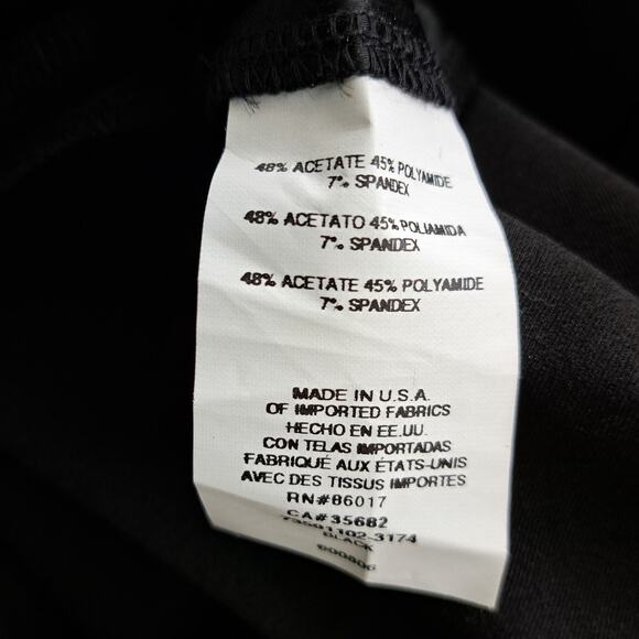 BEBE Vtg y2k Stretch Satin V-neck Midi Pencil Dress Large Lace Trim V-neck Party - Picture 8 of 8